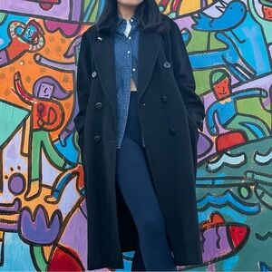 Feminella Oversize 100% Cashmere Coat M/L – Vintage British Luxury